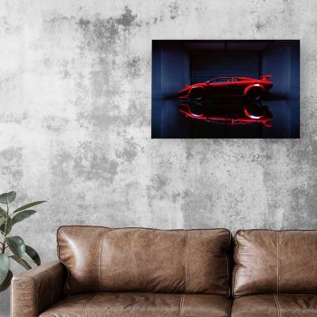 Lamborghini Countach vægkunst - udstillingssamling