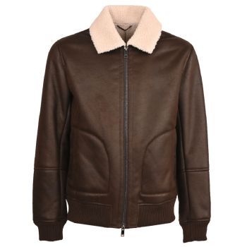 Liu Jo Veste En Cuir - Marron