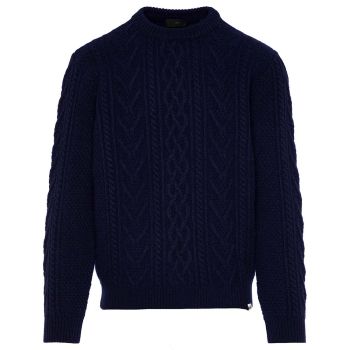 Liu Jo Pull En Maille Torsadée - Marine