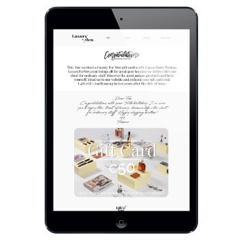 E-Gift Card Luxury For Men