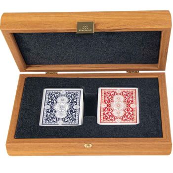 Manopoulus Playing Cards Case - Walnut Wood