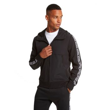 Michael Kors Logo Tape Zip-Up Hoodie - Black
