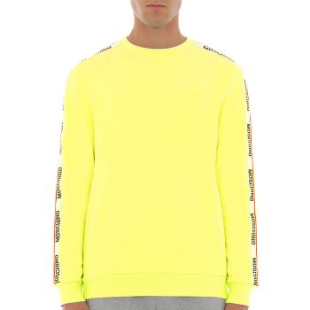 Moschino Sweatshirt Bordure De Logo - Jaune