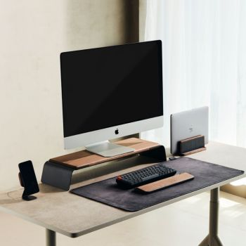 NOOE Soar Support De Moniteur - Noyer