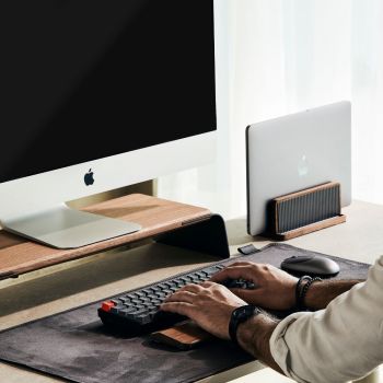 Le NOOE Ensemble Complet Pour Configuration De Bureau - Noyer