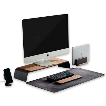 Le NOOE Ensemble Complet Pour Configuration De Bureau - Noyer