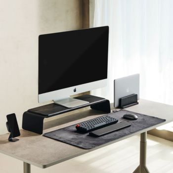 Le NOOE Ensemble Complet Pour Configuration De Bureau - Chêne Noir