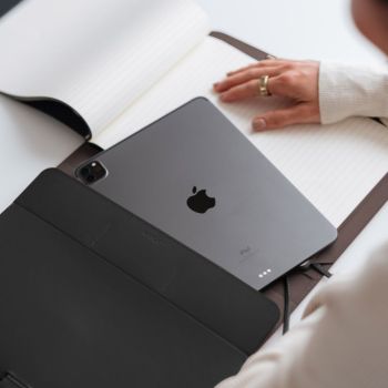 Orbitkey Compendium En Cuir A4 - Noir