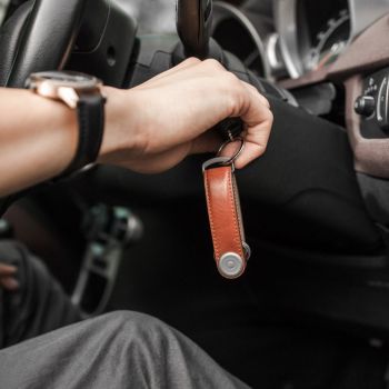 Orbitkey Nøgleholder i læder - cognac