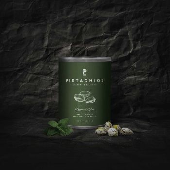 P-Stash Pistacienødder med mynte og citron - 50 gr