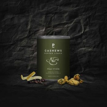 P-Stash Cashewnødder med peber og citron - 60 gr