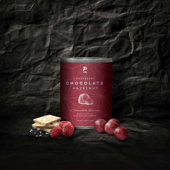 P-Stash Hasselnød, hindbær og hvid chokolade - 70 gr