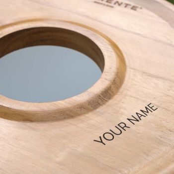 Valiente XL Seau À Glace Classique Avec Plateau En Bois Personnalisé - Noir