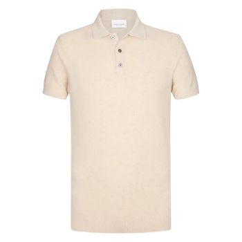 Profuomo Cotton-Linen Polo - Off-White