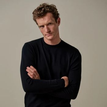 Profuomo Luxury Basic Pullover - Navy