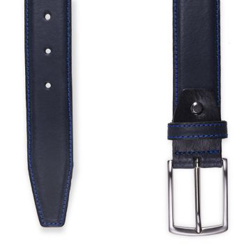 Profuomo Bælte i læder - Navy