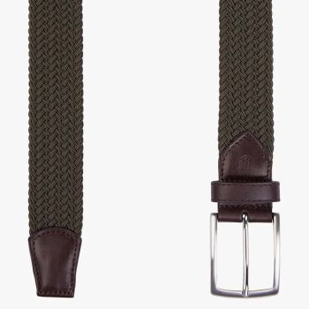 Profuomo Ceinture Élastiquée Tressée - Vert