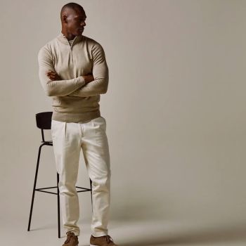 Profuomo Pullover Demi-fermeture Éclair - Beige