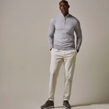 Profuomo Pullover Demi-fermeture Éclair - Gris