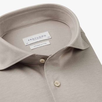 Profuomo Chemise En Tricot Japonais - Beige