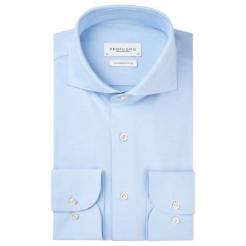 Profuomo Chemise En Tricot Japonais - Bleu clair