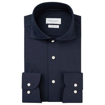 Profuomo Chemise En Tricot Japonais - Marine