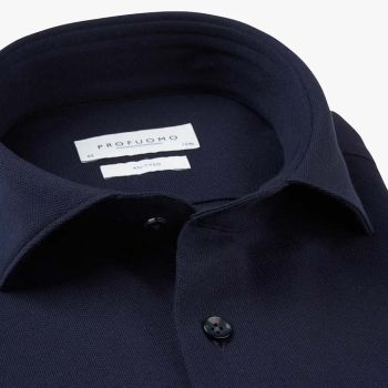 Profuomo Chemise En Tricot - Marine