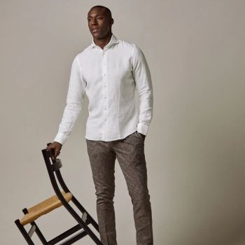 Profuomo Chemise En Lin - Blanc