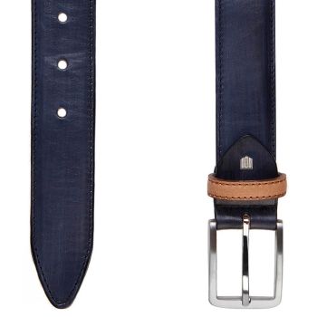 Profuomo Bælte i læder - Navy