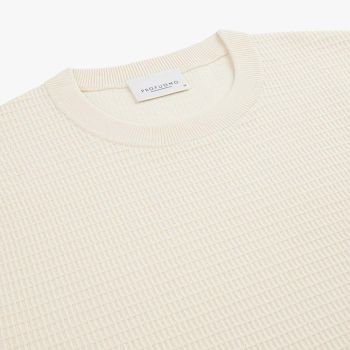 Profuomo Pullover À Manches Courtes - Blanc-cassé