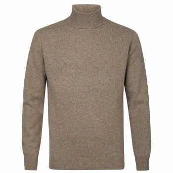 Profuomo Col Roulé En Laine - Marron