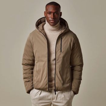 Profuomo Blouson Aviateur Réversible Ecodown - Taupe