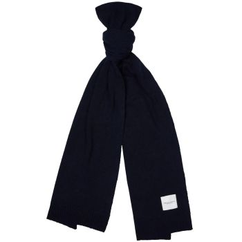 Profuomo Écharpe Tricotée En Laine Et Cachemire - Marine