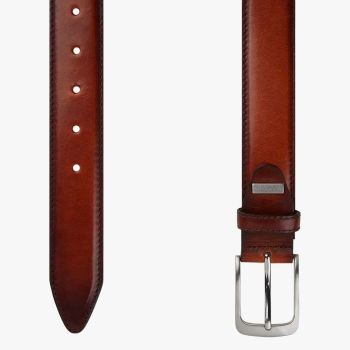 Profuomo Ceinture Polie Latérale - Cognac