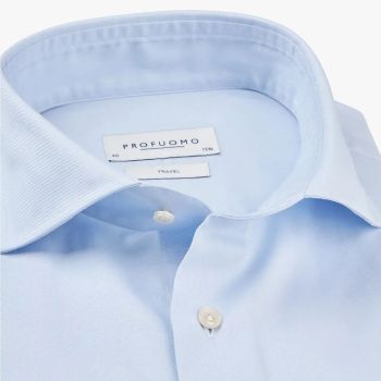 Profuomo Chemise De Voyage - Bleu Clair