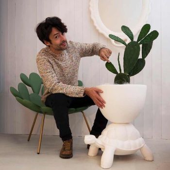 Qeeboo Turtle Carry Planter & Champagne Cooler