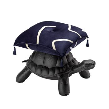 Qeeboo Turtle Carry Pouf - Black