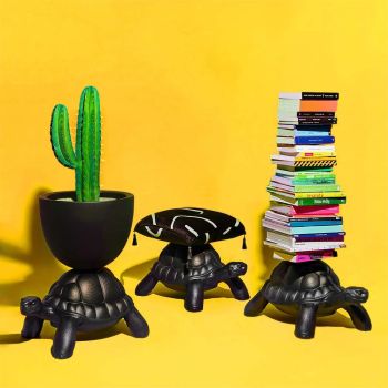 Qeeboo Turtle Carry Pouf - sort