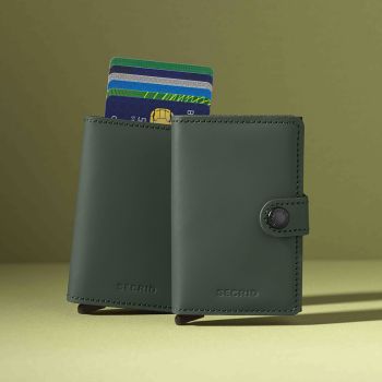 Secrid Miniwallet Matte - Green & Black
