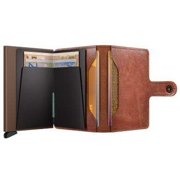 Secrid Miniwallet Vintage - Cognac-brun