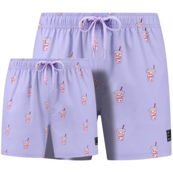 Son of a Beach Father & Son Swim Shorts Milkshake - Lila