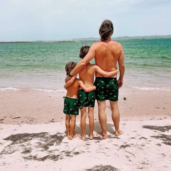 Son of a Beach Short De Bain Père Et Fils Panther - Vert
