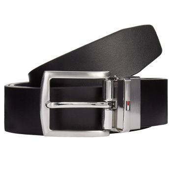 Tommy Hilfiger Reversible Leather Belt - Black/Dark Blue