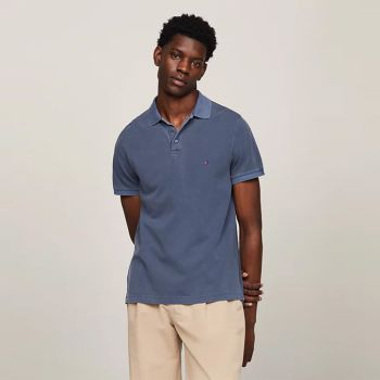 Tommy Hilfiger Polo Teint En Plongée - Indigo Délavé