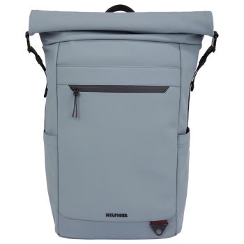 Tommy Hilfiger Rolltop Backpack - Grey-Blue