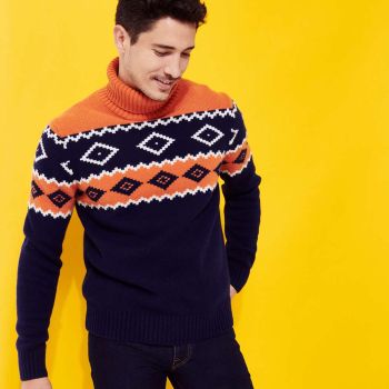 Vilebrequin Rullekrave i uld - Navy