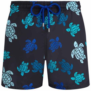 Vilebrequin Swim Shorts Turtles Multicolores - Blue