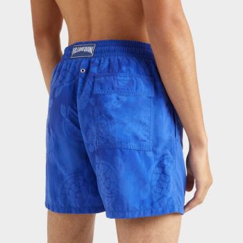 Vilebrequin Moorea Short De Bain Aquaréactif Tortues - Bleu