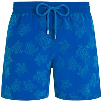 Vilebrequin Velvet Flocked Turtles Swim Shorts - Blue