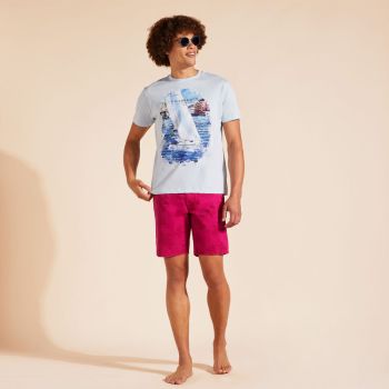 Vilebrequin T-shirt White Sailing Boat - Bleu